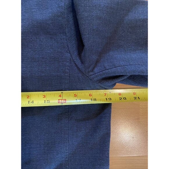 Eileen‎ Fisher Navy Blue Cotton Button Up Light Boxy Jacket -Size S - Picture 9 of 12